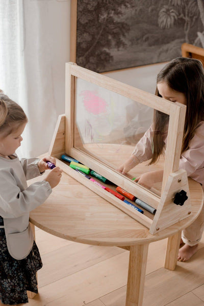 QToys Wood 4 in 1 table Easel