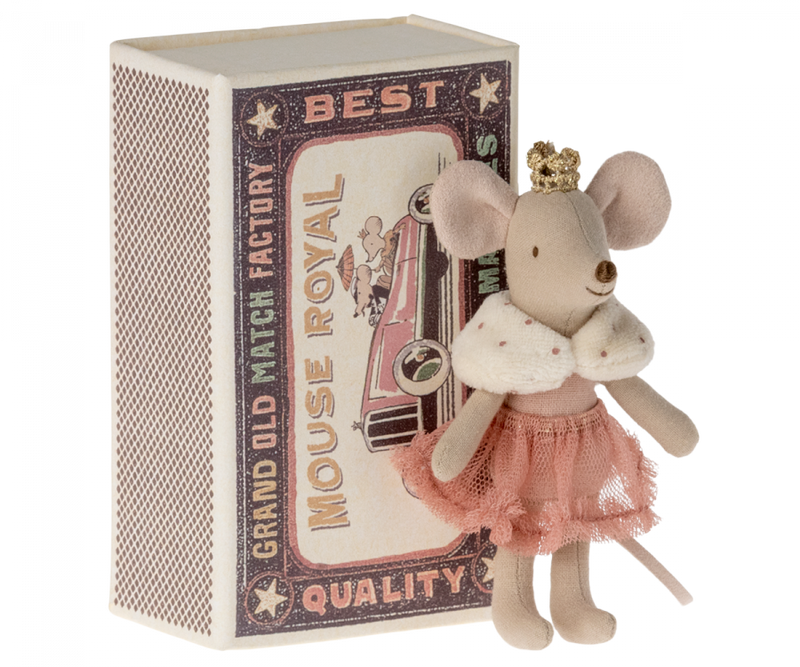 Maileg Princess Mouse, Little Sister In Matchbox(Ships In December)