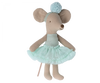 Maileg Ballerina Mouse, Little Sister - Light Mint(Ships In November)