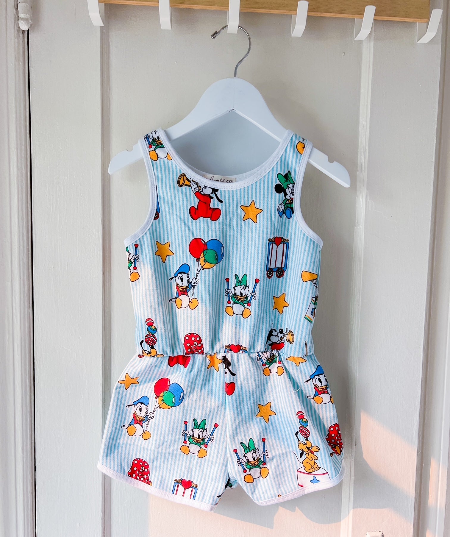 Le Petit Elle French Terry Romper - Vintage Disney Baby