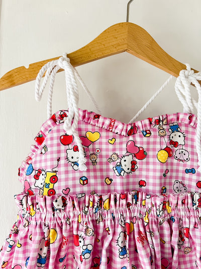 Le Petit Elle Zoya Dress - Hello Kitty Pink Apples