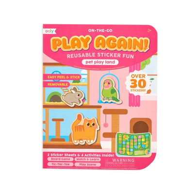 Ooly Play Again! Mini On-The-Go Activity Kit - Pet Play Land