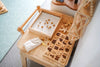 QToys Natural Wood Capital Letter Puzzle