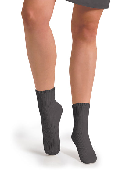 Collegien Ribbed Ankle Socks / Orage